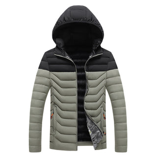 Herren Farbverlauf Steppjacke | Kapuze