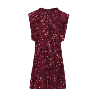 Silvester Kleid für Damen mit Pailletten | Mini