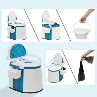 Praktische Tragbare Toilette Für Erwachsene Für Drinnen Und Draußen