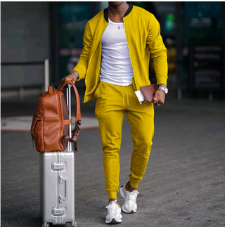 Zweiteiliges Set für Herren mit  Reißverschluss | Schmaler Passform