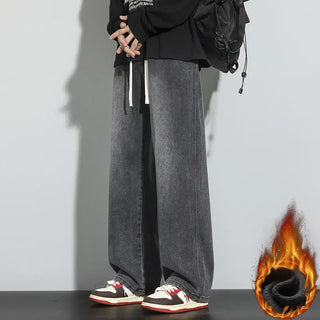 Weite Baggy Jeans in Rauchgrau für Herren | Stilvoll