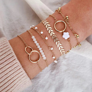 Armband Damen – Mehrteiliges Schmuck-Set mit Feinen Details zum Kombinieren