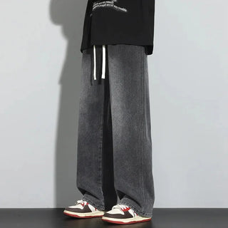 Weite Baggy Jeans in Rauchgrau für Herren | Stilvoll