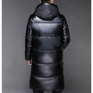 Herren Lange Puffer Daunen Jacke | Mantel