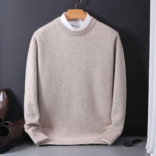 Minimalistischer Herren-Strickpullover | Rundhalsausschnitt