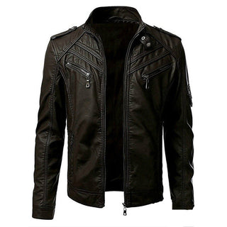 Klassische Bikerjacke für Herren | Schmale Passform