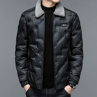 Herren Kurze Steppjacke | Stehkragen