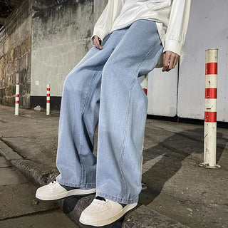 Weite Baggy Jeans mit geradem Schnitt für Herren | Modisch