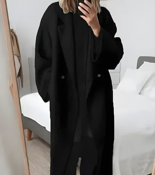 Langer Damen-Wintermantel | Reverskragen