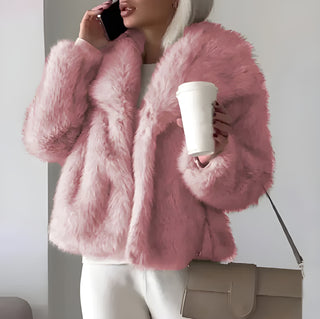 Modische Damen-Winterjacke | Breiter Kragen