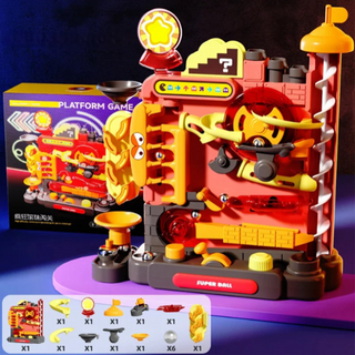 Mehrschichtiges Montessori-Lernspielzeug mit Rollender Kugelbahn