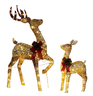 Weihnachtsbeleuchtung im Rentier-Stil