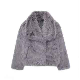 Modische Damen-Winterjacke | Breiter Kragen