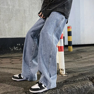 Weite Baggy Jeans mit geradem Schnitt für Herren | Modisch