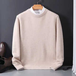 Minimalistischer Herren-Strickpullover | Rundhalsausschnitt