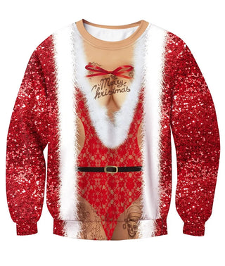 Unisex Lustigem Aufdruck Weihnachtspullover | Festlich