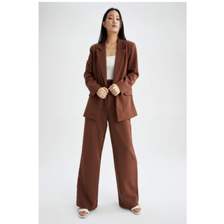 Formell Damen-Set mit Einem Knopf | Blazer und Hose