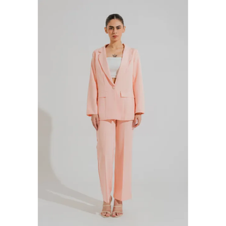 Formell Damen-Set mit Einem Knopf | Blazer und Hose