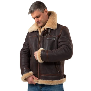 Braune Herren-Winterjacke | Warme