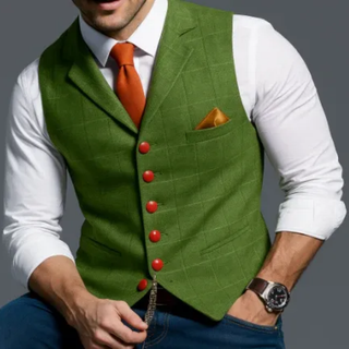 Weinlese Klassische Weste Für Herren | Reverskragen