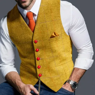 Weinlese Klassische Weste Für Herren | Reverskragen