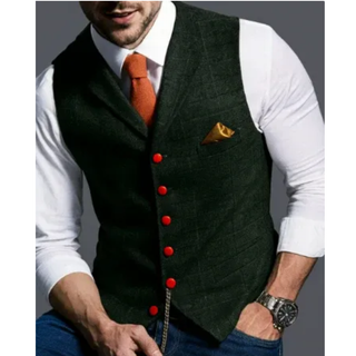 Weinlese Klassische Weste Für Herren | Reverskragen
