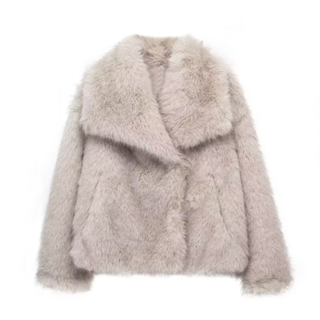 Modische Damen-Winterjacke | Breiter Kragen