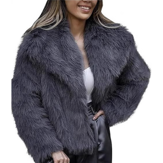 Modische Damen-Winterjacke | Breiter Kragen