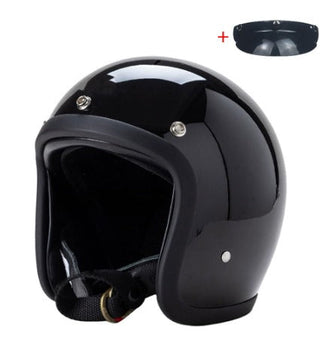 Motorradhelm im Vintage-Stil