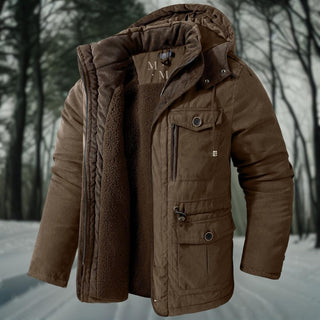 Warme Herren-Kapuzenjacke | Winter