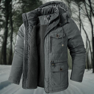 Warme Herren-Kapuzenjacke | Winter
