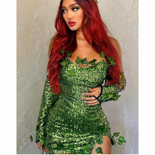 Damen Poison Ivy Halloween Kostüm