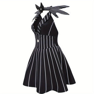 Gothic-Minikleid Halloween-Kostüm für Damen