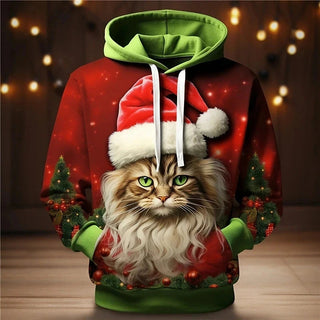 Herren Tiermotive Weihnachts Kapuzenpullover | Winter