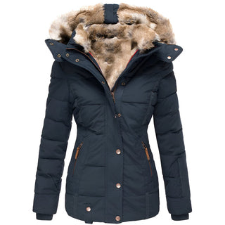 Warme Damen-Winterjacke | Mit Kapuze