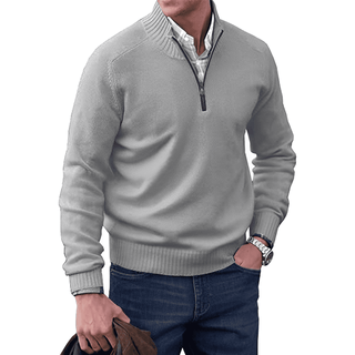 Herren Viertelreißverschluss Pullover | Lässig