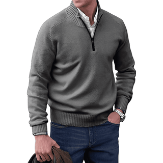 Herren Viertelreißverschluss Pullover | Lässig