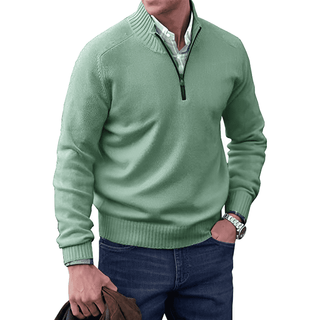 Herren Viertelreißverschluss Pullover | Lässig