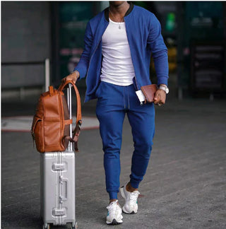 Zweiteiliges Set für Herren mit  Reißverschluss | Schmaler Passform