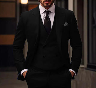 Herren Stilvoll Klassiker Blazer Weste und Hose Satz | Dreiteilig