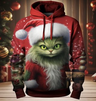 Herren Tiermotive Weihnachts Kapuzenpullover | Winter