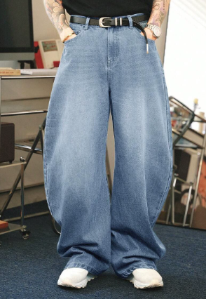 Herren Retro Baggy Jeans im Streetwear Stil | Moderne