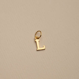 Damen Halskette mit Buchstaben – Initialen Kette mit Mehreren Anhängern in Goldoptik