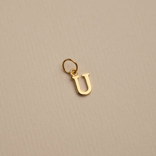 Damen Halskette mit Buchstaben – Initialen Kette mit Mehreren Anhängern in Goldoptik