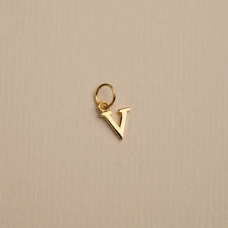 Damen Halskette mit Buchstaben – Initialen Kette mit Mehreren Anhängern in Goldoptik