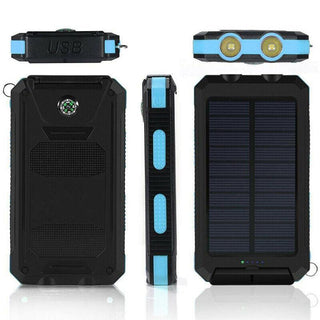 Solar-Powerbank mit LED-Taschenlampe für Outdoor-Abenteuer