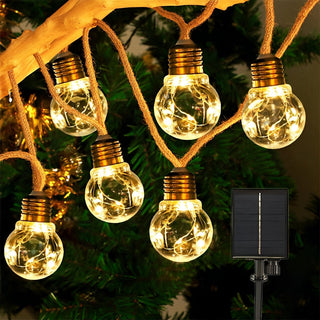 Solar-Lichterkette für den Außenbereich für Weihnachten