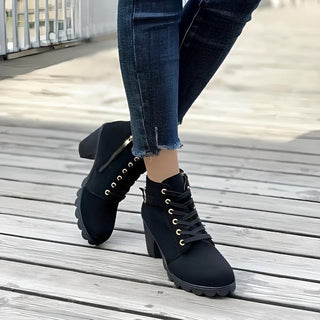 Damen Moderne Chelsea Winter Stiefel | Schnüren