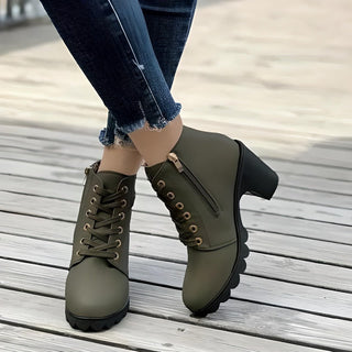 Damen Moderne Chelsea Winter Stiefel | Schnüren