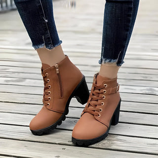 Damen Moderne Chelsea Winter Stiefel | Schnüren